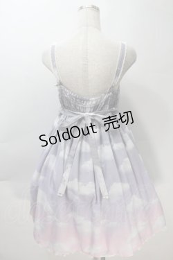 画像2: Angelic Pretty / Misty Sky Brilliant ColorジャンパースカートSet  Melancholic Moon(グレー×ピンク) S-25-10-30-037-AP-OP-AS-ZS