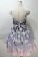画像2: Angelic Pretty / Misty Sky Brilliant ColorジャンパースカートSet  Melancholic Moon(グレー×ピンク) S-25-10-30-037-AP-OP-AS-ZS (2)