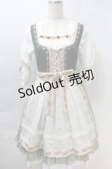 Beaver Duke / Alpine Maiden Vintageワンピース  オフｘグリーン S-25-10-30-038-LO-OP-HR-ZS