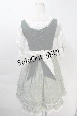 画像2: Beaver Duke / Alpine Maiden Vintageワンピース  オフxグリーン S-25-10-30-038-LO-OP-HR-ZS