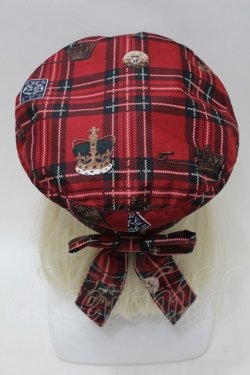 画像2: Angelic Pretty / British Bearベレー  赤 S-25-10-30-005-AP-AC-AS-ZS
