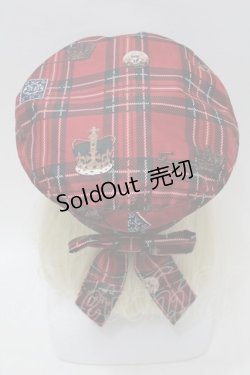 画像2: Angelic Pretty / British Bearベレー  赤 S-25-10-30-005-AP-AC-AS-ZS