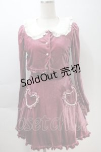 Jamie エーエヌケー / Re Twinkle ハートポケットワンピース  ピンク S-25-10-30-041-LO-OP-HR-ZS