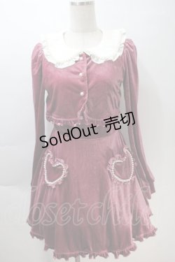 画像1: Jamie エーエヌケー / Re Twinkle ハートポケットワンピース  ピンク S-25-10-30-041-LO-OP-HR-ZS