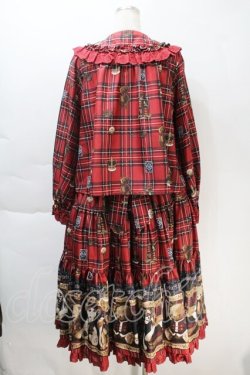 画像2: Angelic Pretty / British Bearブラウス&ティアードスカート  赤 S-25-10-30-042-AP-OP-AS-ZS