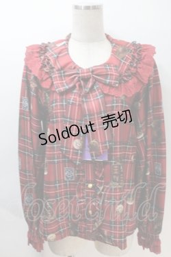 画像3: Angelic Pretty / British Bearブラウス＆ティアードスカート  赤 S-25-10-30-042-AP-OP-AS-ZS