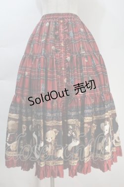 画像4: Angelic Pretty / British Bearブラウス＆ティアードスカート  赤 S-25-10-30-042-AP-OP-AS-ZS