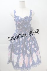 Angelic Pretty / Decoration Ice Creamジャンパースカート  紺 S-25-10-30-043-AP-OP-AS-ZS