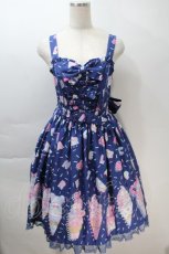 画像1: Angelic Pretty / Decoration Ice Creamジャンパースカート  紺 S-25-10-30-043-AP-OP-AS-ZS (1)