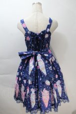 画像2: Angelic Pretty / Decoration Ice Creamジャンパースカート  紺 S-25-10-30-043-AP-OP-AS-ZS (2)
