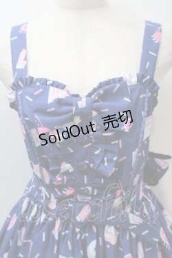 画像3: Angelic Pretty / Decoration Ice Creamジャンパースカート  紺 S-25-10-30-043-AP-OP-AS-ZS