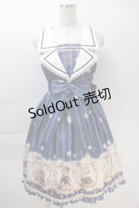 To Alice / カワウソコンサートジャンパースカート M 紺 S-25-10-30-044-LO-CO-HR-ZS