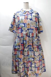 Jane Marple / Memories of Parisコレットドレス  ブルー S-25-10-30-046-JM-OP-AS-ZS