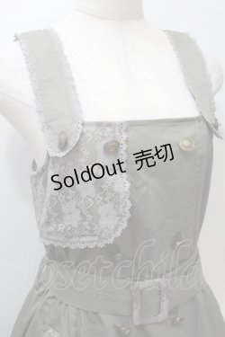 画像3: axes femme / ベルト付きミリタリージャンパースカート  カーキ S-25-10-30-048-AX-OP-HR-ZS