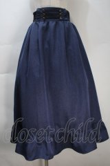 axes femme / ナポレオンモチーフロングスカート  紺 S-25-10-30-049-AX-SK-AS-ZS