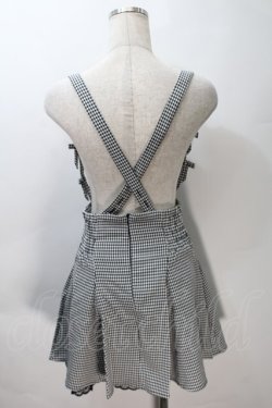 画像2: pium / ショルダーリボンサス付きフレアスカート  黒x白 S-25-10-30-050-LO-TO-HR-ZS