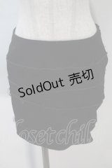 alice auaa / カットデニムミニスカート 1 黒 S-25-10-30-052-AA-SK-HR-ZS