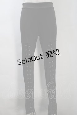 画像1: KRY CLOTHING / 「KURINUKI４」レギンス  黒 S-25-10-30-053-EL-PA-HR-ZS