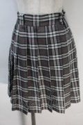 LOLITA / チェックプリーツスカート  グレー S-25-10-30-056-LO-SK-HR-ZS