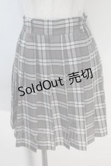LOLITA / チェックプリーツスカート  グレー S-25-10-30-056-LO-SK-HR-ZS