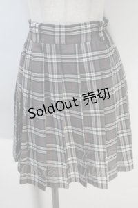 LOLITA / チェックプリーツスカート  グレー S-25-10-30-056-LO-SK-HR-ZS