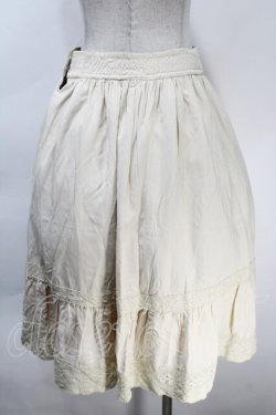 画像2: Fi.n.t / クロシェレース使いピンタックギャザースカート  クリーム S-25-10-30-057-CA-SK-HR-ZS