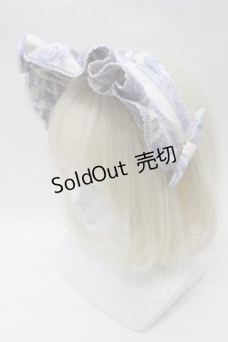 画像1: Victorian maiden / Lazy afternoonフリルカチューシャ  オフｘブルー S-25-10-30-1001-CL-AC-AS-ZS