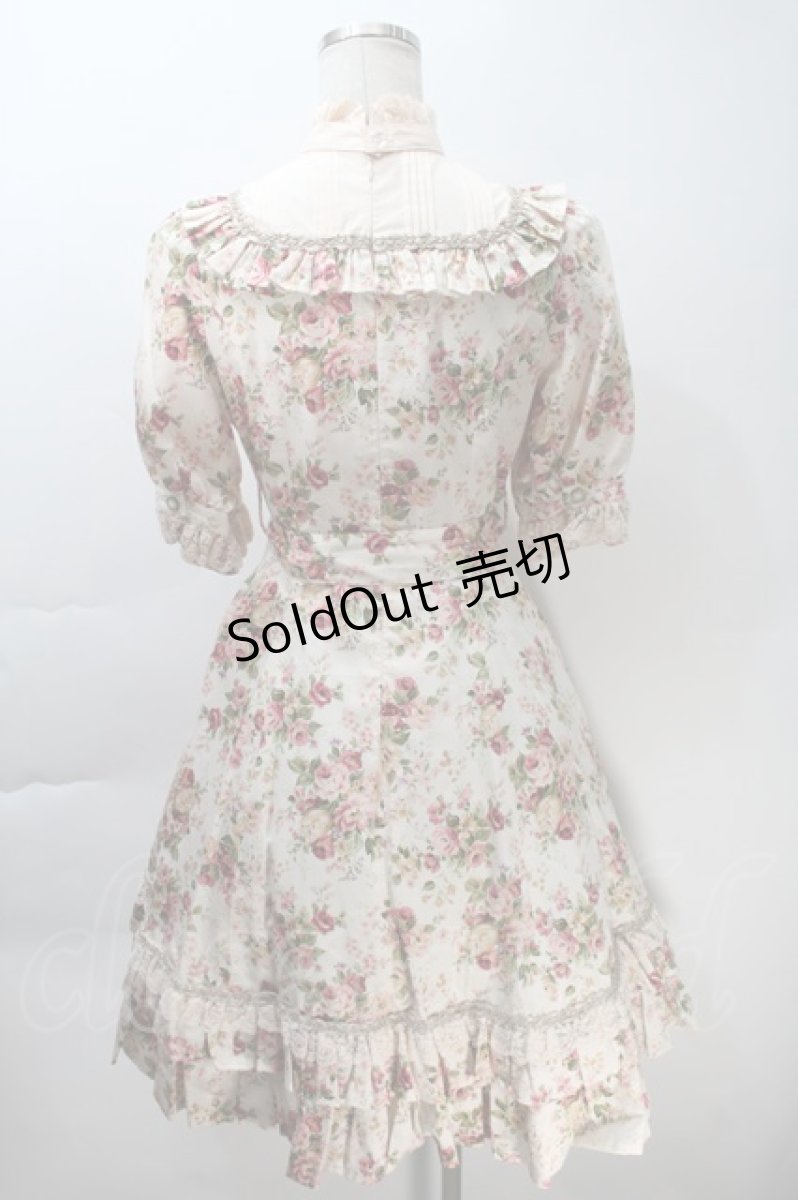 画像2: Victorian maiden / ロココブーケクラシカルドールパフスリーブドレス  ロココピーチ S-25-10-30-1006-CL-OP-AS-ZS (2)