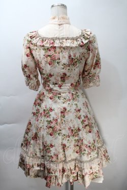 画像2: Victorian maiden / ロココブーケクラシカルドールパフスリーブドレス  ロココピーチ S-25-10-30-1006-CL-OP-AS-ZS