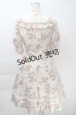 画像2: Victorian maiden / ロココブーケクラシカルドールパフスリーブドレス  ロココピーチ S-25-10-30-1006-CL-OP-AS-ZS