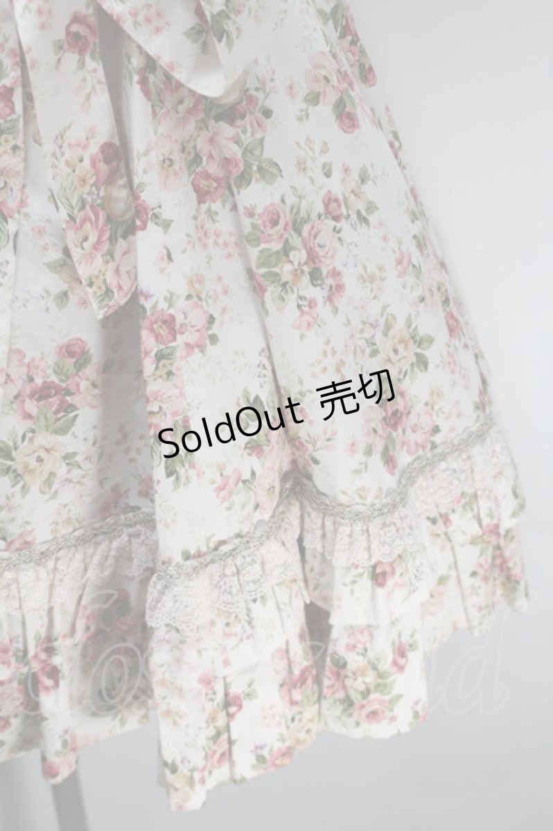 画像4: Victorian maiden / ロココブーケクラシカルドールパフスリーブドレス  ロココピーチ S-25-10-30-1006-CL-OP-AS-ZS (4)
