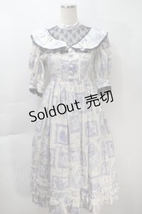 Victorian maiden / Lazy afternoonドールドレス  オフｘブルー S-25-10-30-1008-CL-OP-AS-ZS