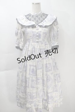 画像1: Victorian maiden / Lazy afternoonドールドレス  オフxブルー S-25-10-30-1008-CL-OP-AS-ZS