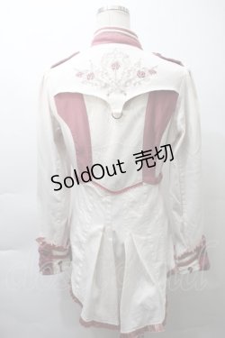 画像2: Ozz oneste / フロントZIPジャケット  白xピンク S-25-10-30-1003-OO-JA-AS-ZS