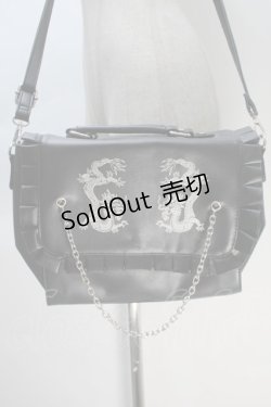 画像1: Jamie エーエヌケー / ドラゴン刺 ショルダーバッグ  黒 S-25-10-30-009-LO-BG-HR-ZS