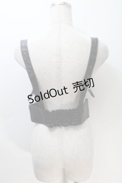 画像2: EATME / レースアップハーネスベルト  黒 S-25-10-30-010-LO-ZA-AS-ZS