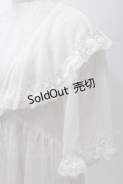 画像3: axes femme / レース×チュール楊柳ガウン  オフ S-25-10-30-012-AX-TO-HR-ZS