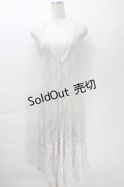 画像1: axes femme / 総レースロングジレ  グレー S-25-10-30-013-AX-TO-HR-ZS