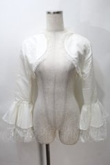MARBLE / レース姫袖ボレロ  白 S-25-10-30-014-GO-TO-HR-ZS