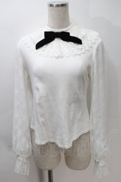 画像1: Angelic Pretty / Dollyレースカラーカットソー  白 S-25-10-30-015-AP-TO-AS-ZS