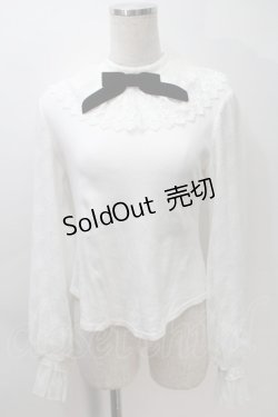 画像1: Angelic Pretty / Dollyレースカラーカットソー  白 S-25-10-30-015-AP-TO-AS-ZS