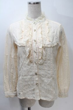 画像1: axes femme / レースブラウス  キナリ S-25-10-30-020-AX-BL-HR-ZS