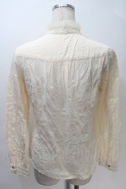 画像2: axes femme / レースブラウス  キナリ S-25-10-30-020-AX-BL-HR-ZS