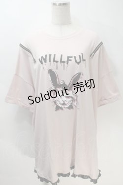 画像1: Ank Rouge / レイヤードラビットBigTe  ピンク S-25-10-30-022-CA-TO-HR-ZS