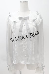 Angelic Pretty / Airy Frillブラウス  グレー S-25-10-30-024-AP-BL-AS-ZS