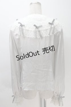 画像2: Angelic Pretty / Airy Frillブラウス  グレー S-25-10-30-024-AP-BL-AS-ZS