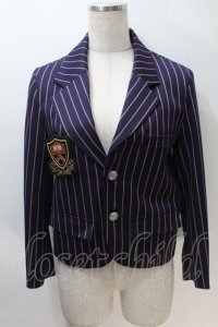 Jane Marple / レジメンジャケット  紺 S-25-10-30-027-JM-JA-AS-ZS