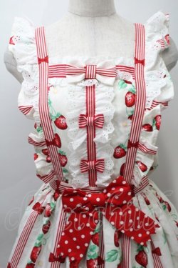 画像3: Angelic Pretty / 摘みたていちごジャンパースカート  オフ S-25-10-30-030-AP-OP-AS-ZS
