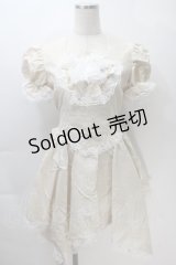 MARBLE / フロッキーワンピース  オフ S-25-10-30-033-GO-OP-AS-ZS