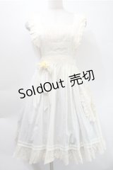 胡桃木（海外ロリータブランド） / エプロンスカート  アイボリー S-25-10-31-039-LO-OP-HR-ZS
